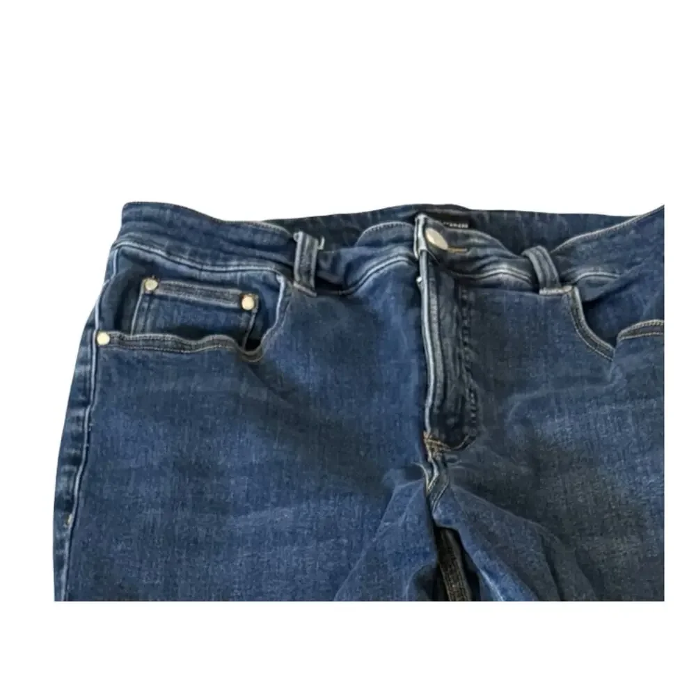 Universal Standard Jeans Womens Size 12 High Rise Straight Leg Blue Denim 31" - Picture 5 of 9
